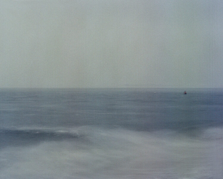 Long exposure photo of waves