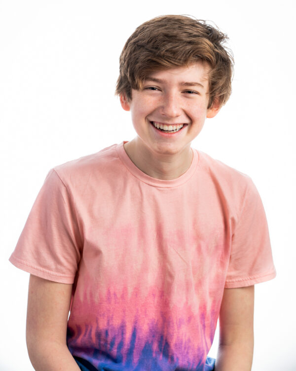 Headshot of a young actor