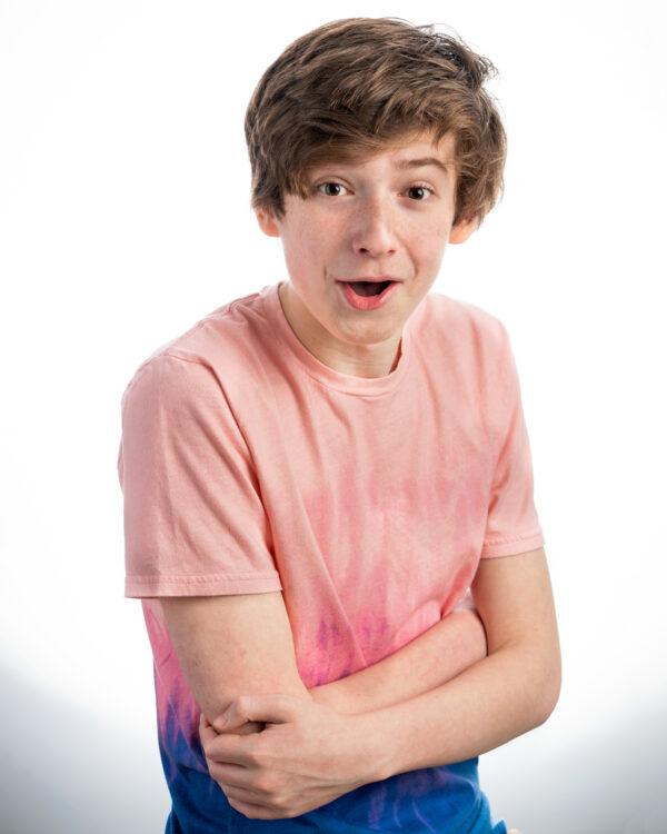 Headshot of a young actor