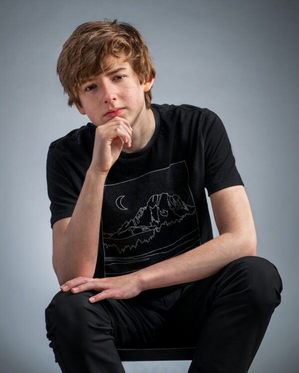 Portrait of a young actor