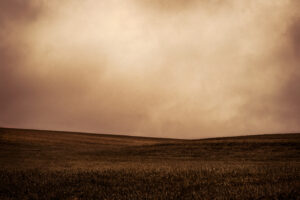 abstract photograph of a hill