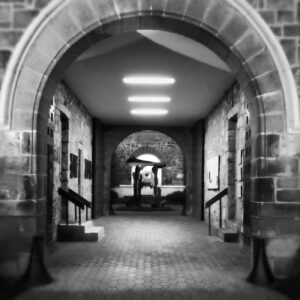 Photograph of the passage at the James A. Michener Art Museum