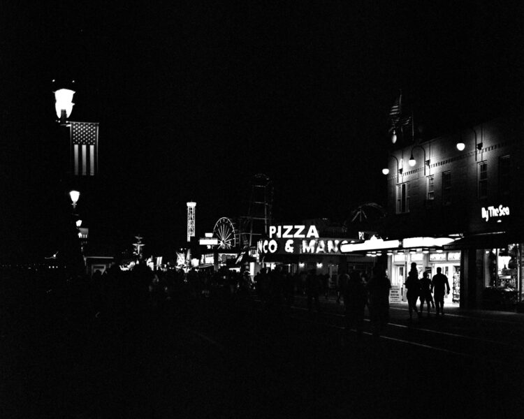 The boardwalk at night