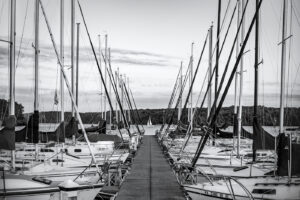 Photograph of sailboats on Lake Nockamixon