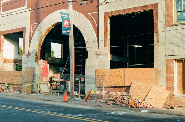 The Broad Theater under construction in Souderton, PA