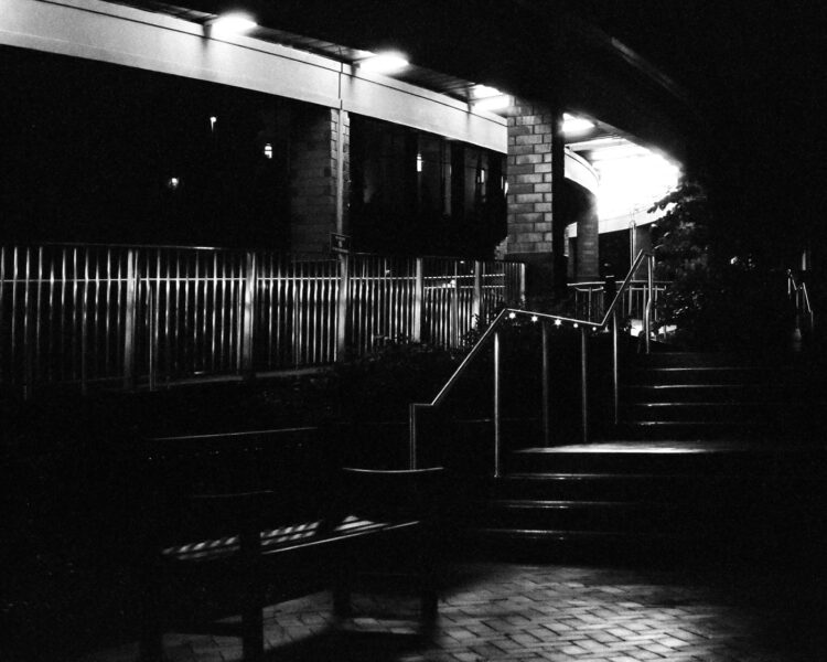 The lighted paths of the Doylestown Courthouse