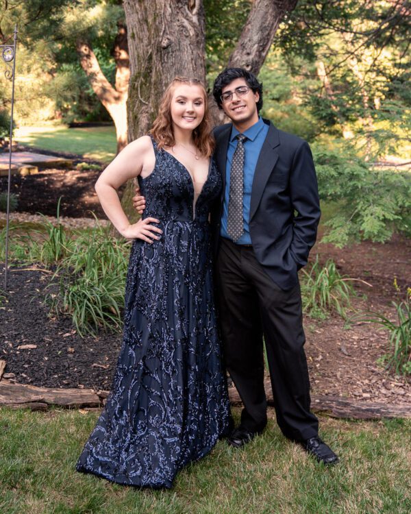 Outdoor COVID Prom Photo