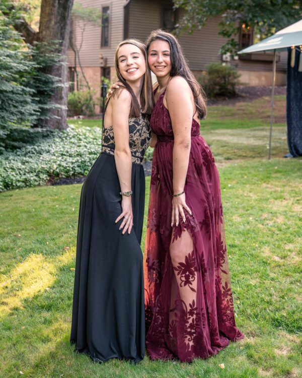 Outdoor COVID Prom Photo