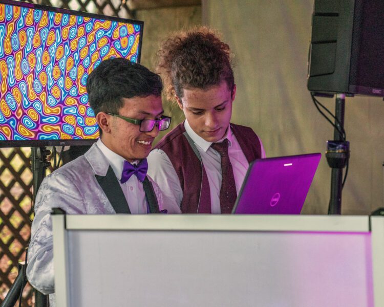 Outdoor COVID Prom Photo