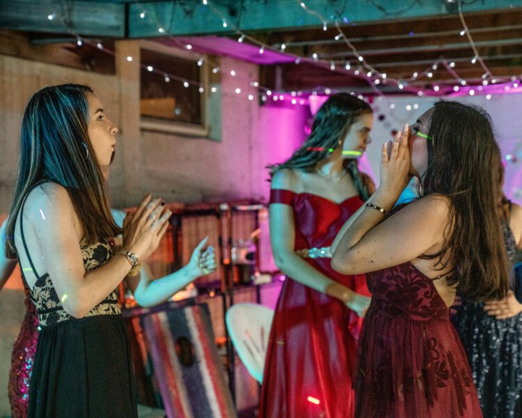 Outdoor COVID Prom Photo