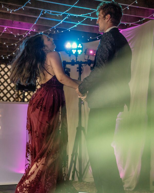 Outdoor COVID Prom Photo