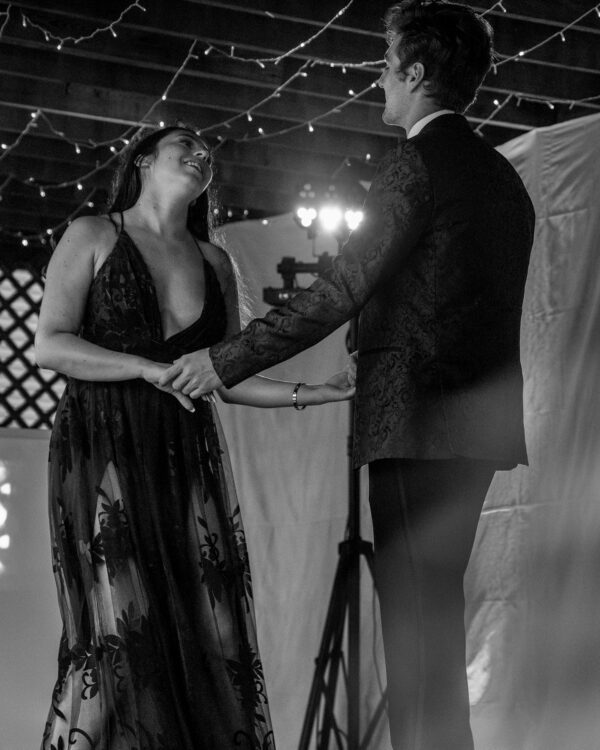 Outdoor COVID Prom Photo