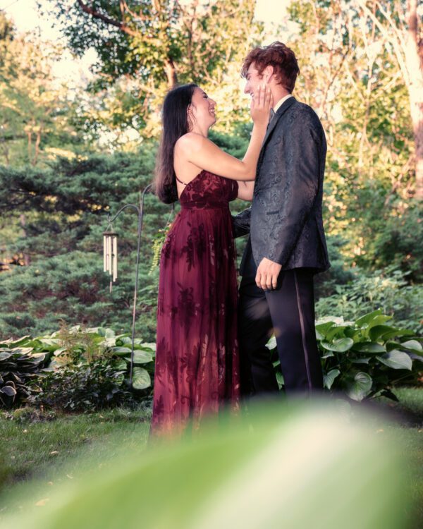 Outdoor COVID Prom Photo