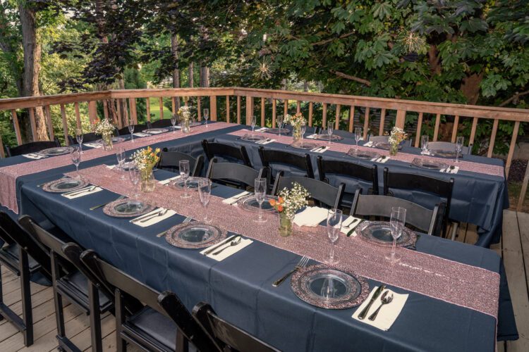 Outdoor COVID Prom Photo