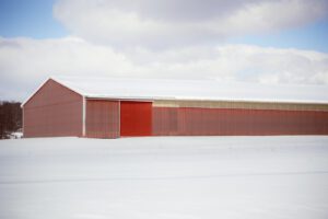 The Red Door on the Long Barn
